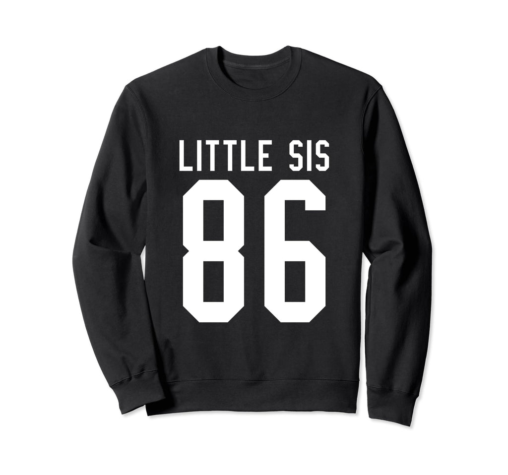 Number 86 Little Sis Biggest Fan Sweatshirt - Custom Art Print Unisex - T-Shirt, Sweatshirt, Hoodie