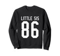 Number 86 Little Sis Biggest Fan Sweatshirt - Custom Art Print Unisex - T-Shirt, Sweatshirt, Hoodie