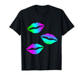Funky Bright Neon Colours 80S Lipstick T-Shirt - Streetwear Style Unisex - T-Shirt, Sweatshirt, Hoodie