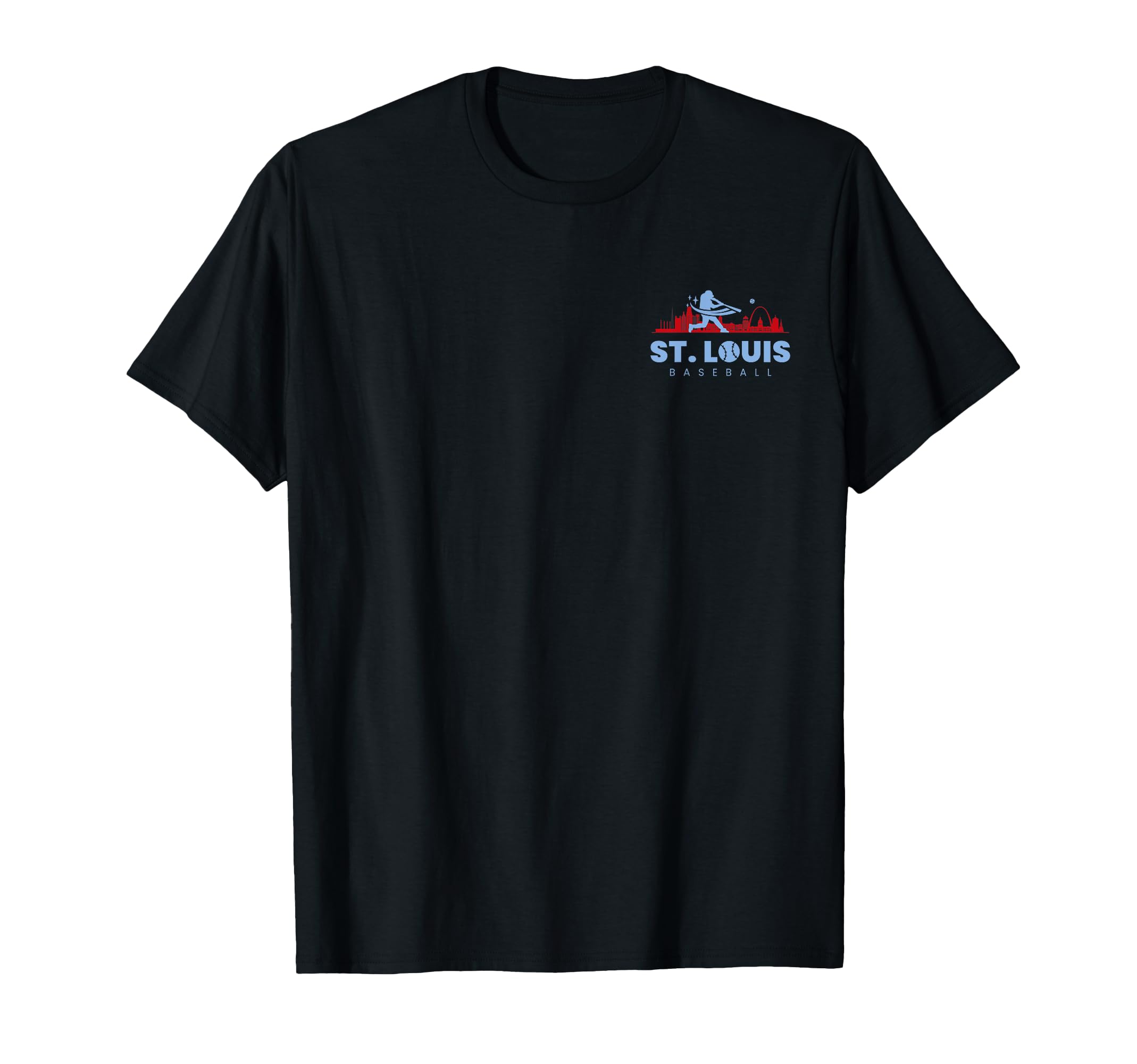 St Louis Baseball Minimalist T-Shirt - Fun Novelty Design Men Women - T-Shirt, Sweatshirt, Hoodie