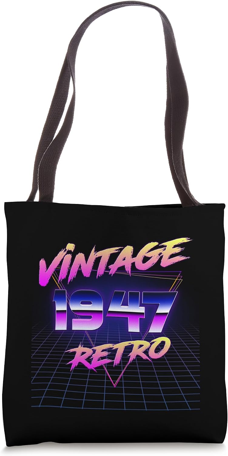Born 1947 79th Birthday Retro 80's Style - Adult & Kids T-Shirts, Sweatshirts & Hoodies apparel design preview 1