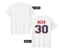 Beer 30 Athlete Uniform Jersey Funny T-Shirt - Novelty Apparel for Adults - T-Shirt, Sweatshirt, Hoodie