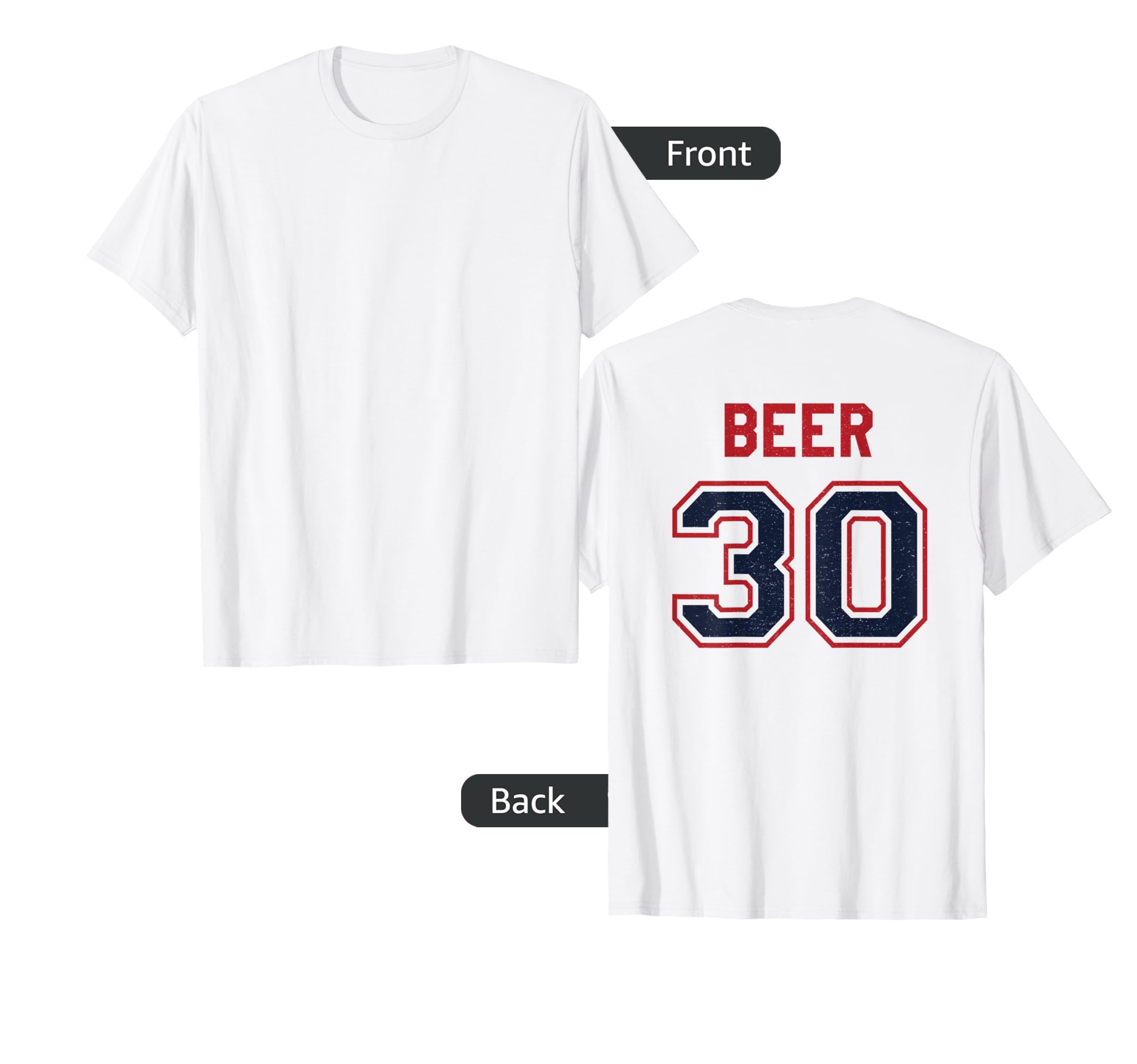 Beer 30 Athlete Uniform Jersey Funny T-Shirt - Novelty Apparel for Adults - T-Shirt, Sweatshirt, Hoodie