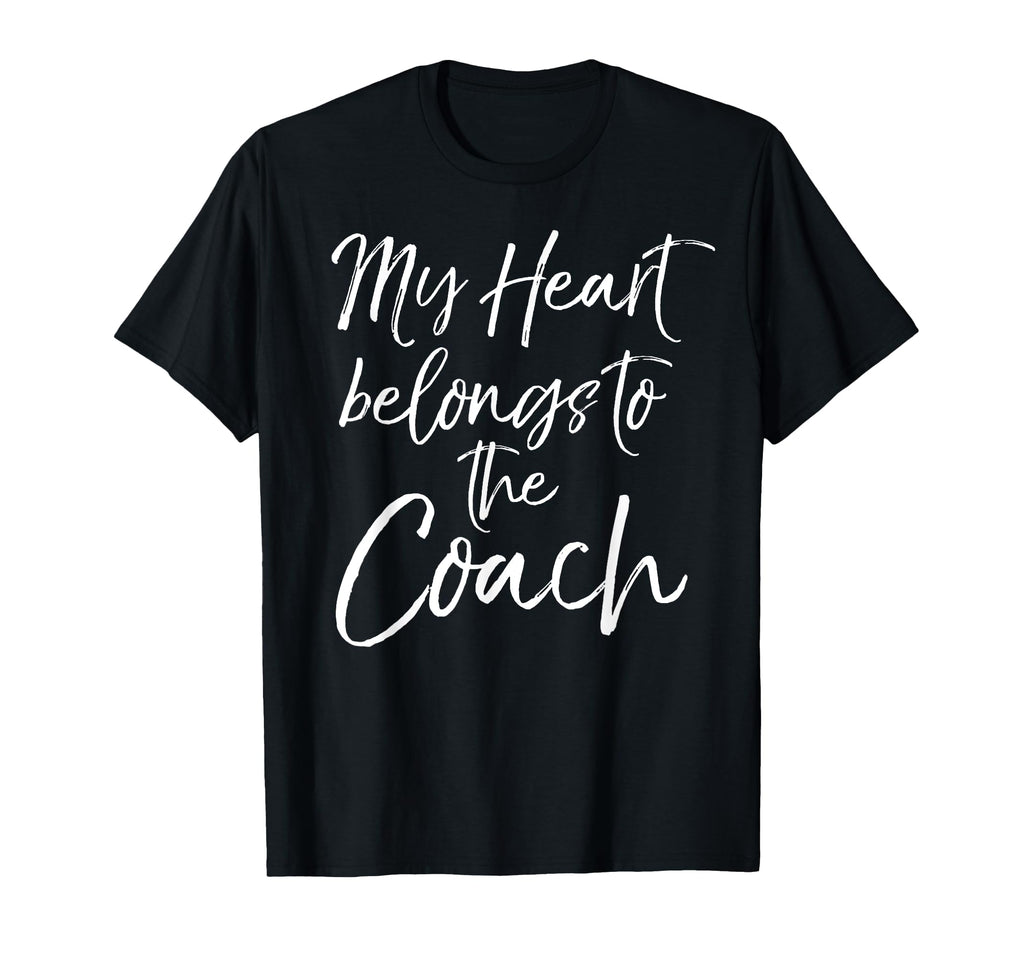 Coachs Wife Gift Womens My Heart T-Shirt - Trendy Graphic Men Women - T-Shirt, Sweatshirt, Hoodie