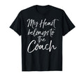 Coachs Wife Gift Womens My Heart T-Shirt - Trendy Graphic Men Women - T-Shirt, Sweatshirt, Hoodie