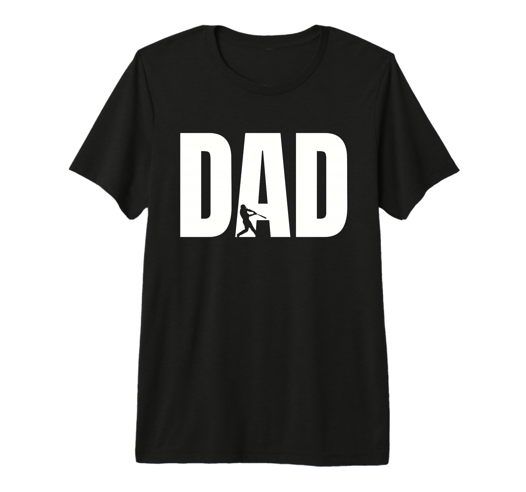 Mens Baseball Dad Fathers Day Tri T-Shirt - Minimalist Print for Adults - T-Shirt, Sweatshirt, Hoodie