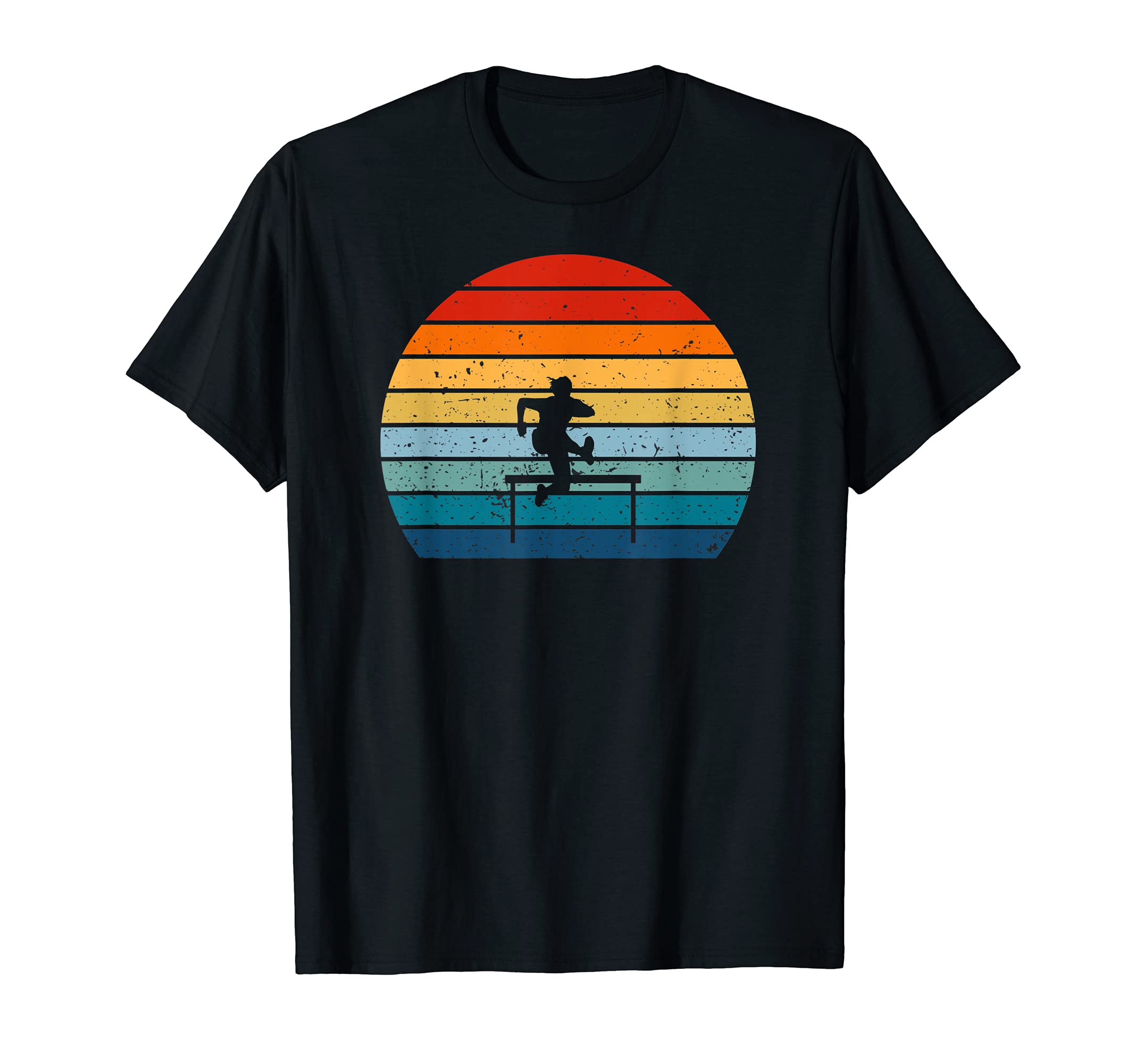 Hurdling Sunset T-Shirt - Custom Art Print for Adults - T-Shirt, Sweatshirt, Hoodie