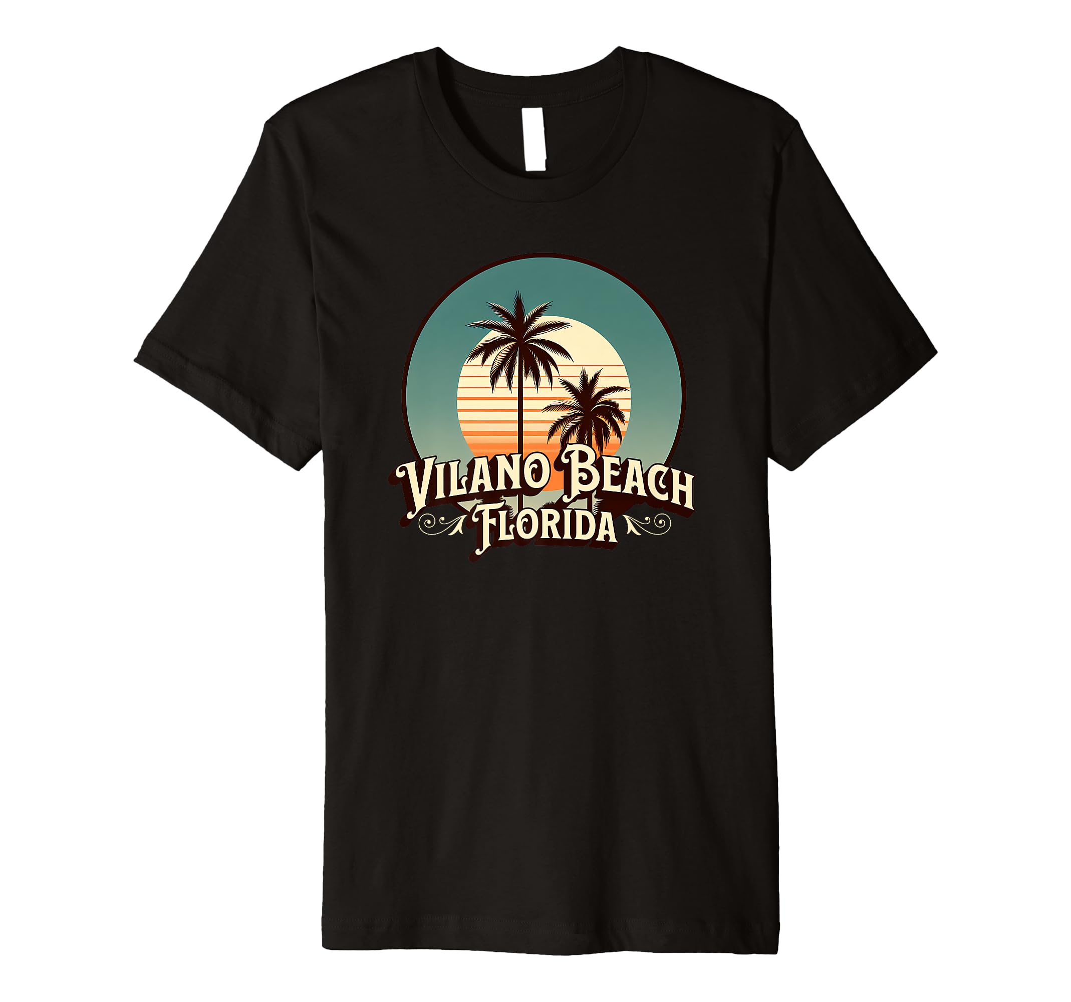 Vilano Beach Florida Fl 70S T-Shirt - Trendy Graphic Unisex - T-Shirt, Sweatshirt, Hoodie