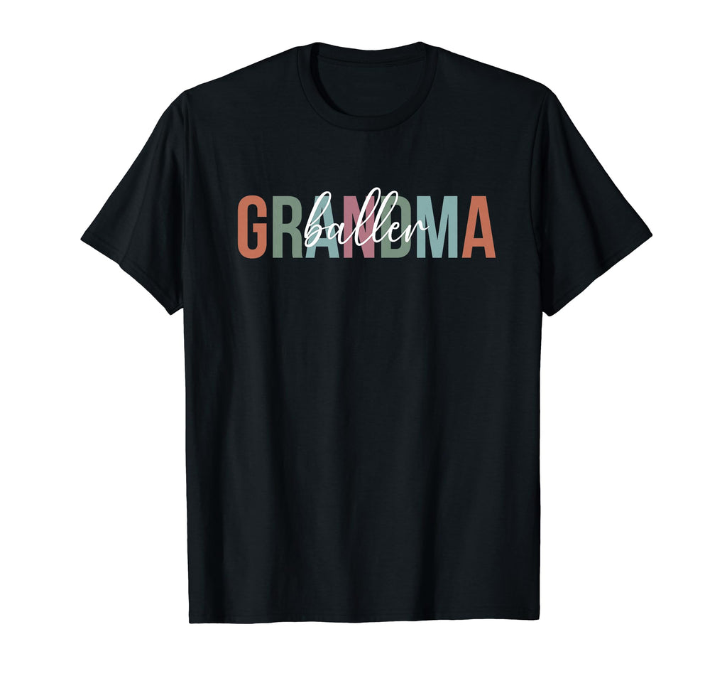 Baller Grandma Boho Softball Baseball T-Shirt - Minimalist Print Unisex - T-Shirt, Sweatshirt, Hoodie