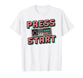 Gaming Press Start Gaming Arcade T-Shirt - Custom Art Print Men Women - T-Shirt, Sweatshirt, Hoodie