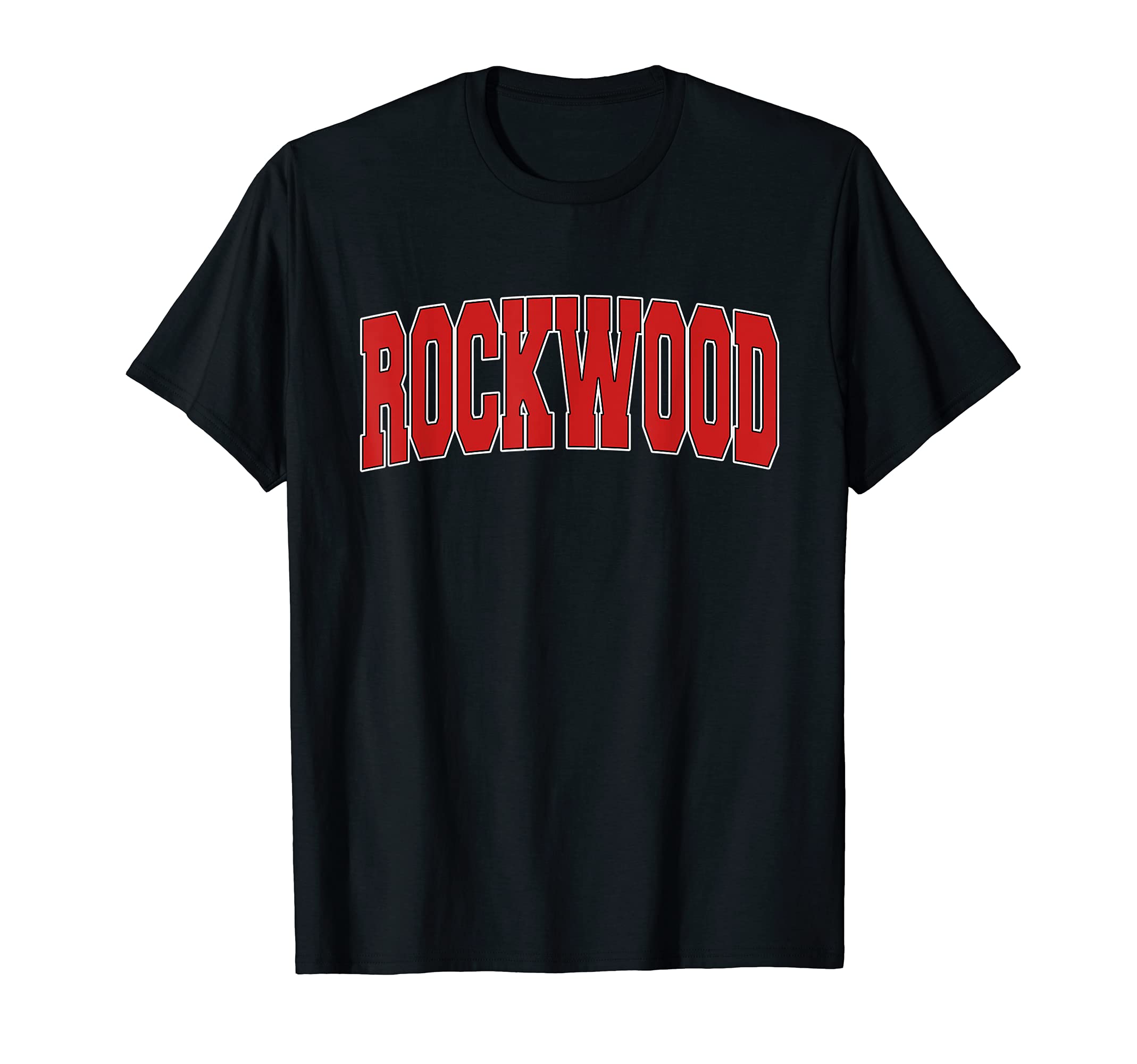 Rockwood Mi Michigan Varsity Usa Sports T-Shirt - Trendy Graphic Unisex - T-Shirt, Sweatshirt, Hoodie