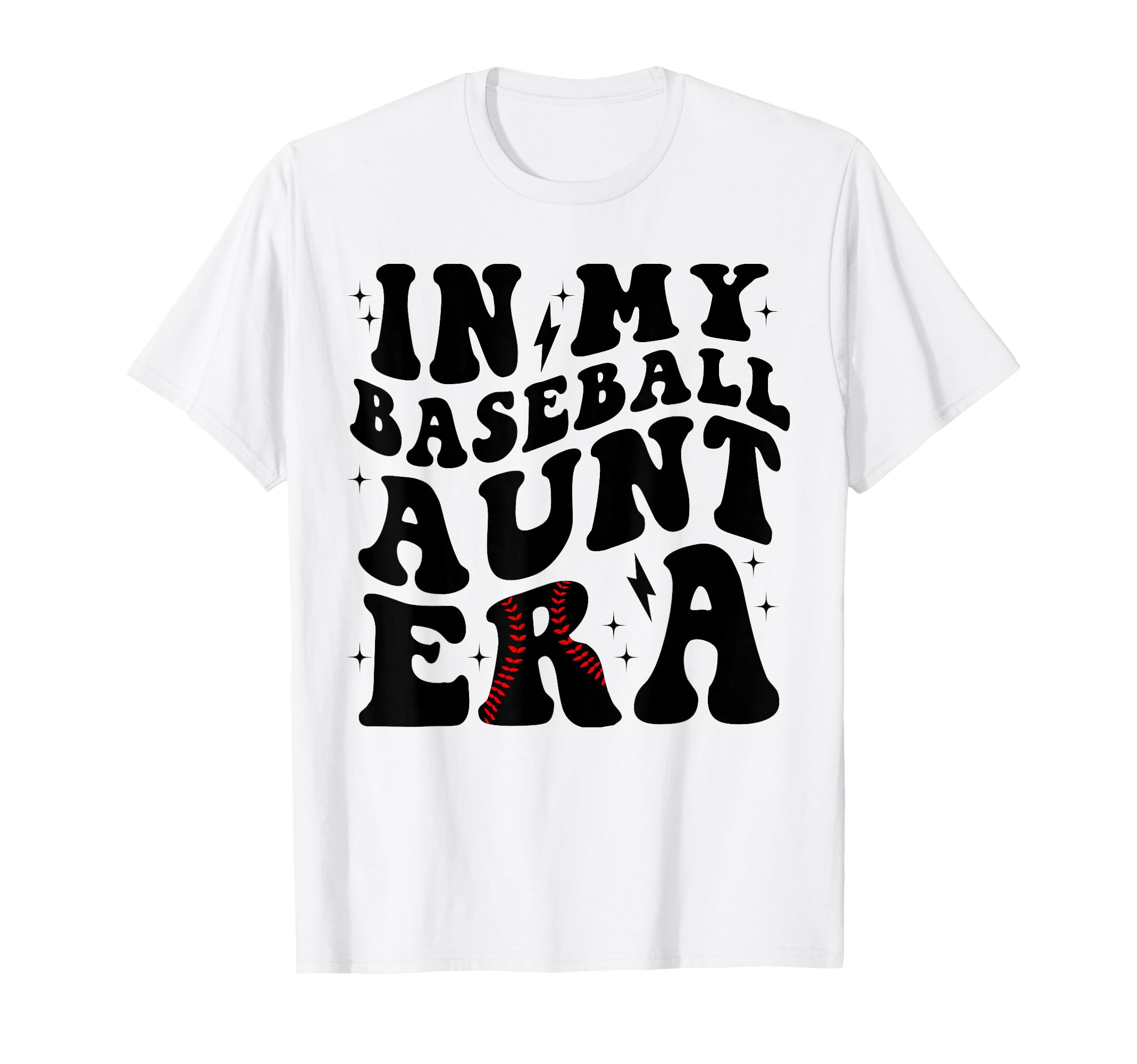 Groovy My Baseball Aunt Era T-Shirt - Aesthetic Graphic for Adults - T-Shirt, Sweatshirt, Hoodie