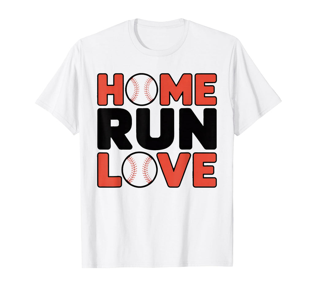 Home Run Love Baseball Themed T-Shirt - Novelty Apparel for Adults - T-Shirt, Sweatshirt, Hoodie