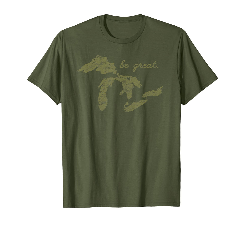 Positive Be Great Lakes Map T-Shirt - Streetwear Style Men Women - T-Shirt, Sweatshirt, Hoodie