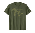 Positive Be Great Lakes Map T-Shirt - Streetwear Style Men Women - T-Shirt, Sweatshirt, Hoodie