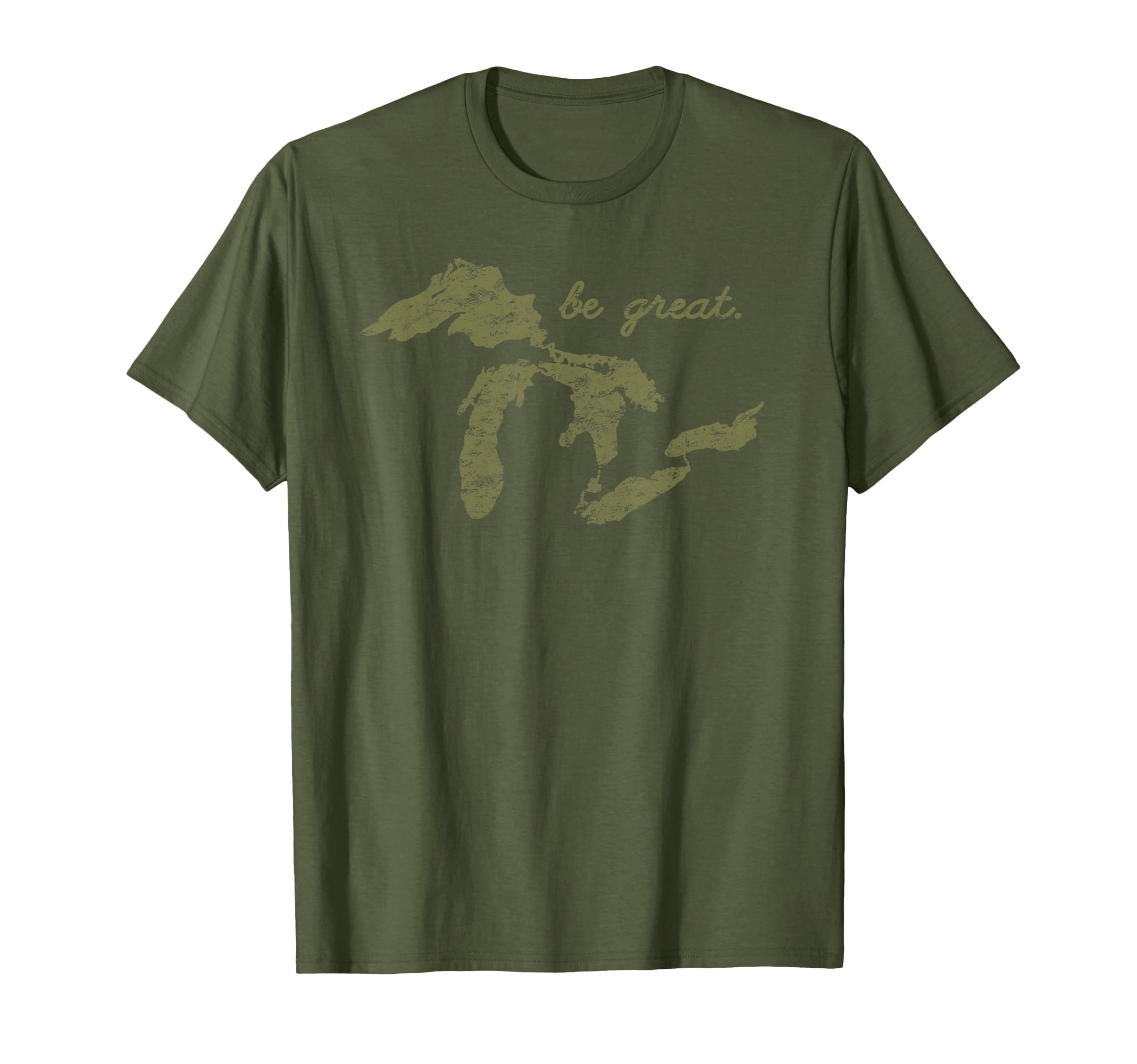 Positive Be Great Lakes Map T-Shirt - Streetwear Style Men Women - T-Shirt, Sweatshirt, Hoodie