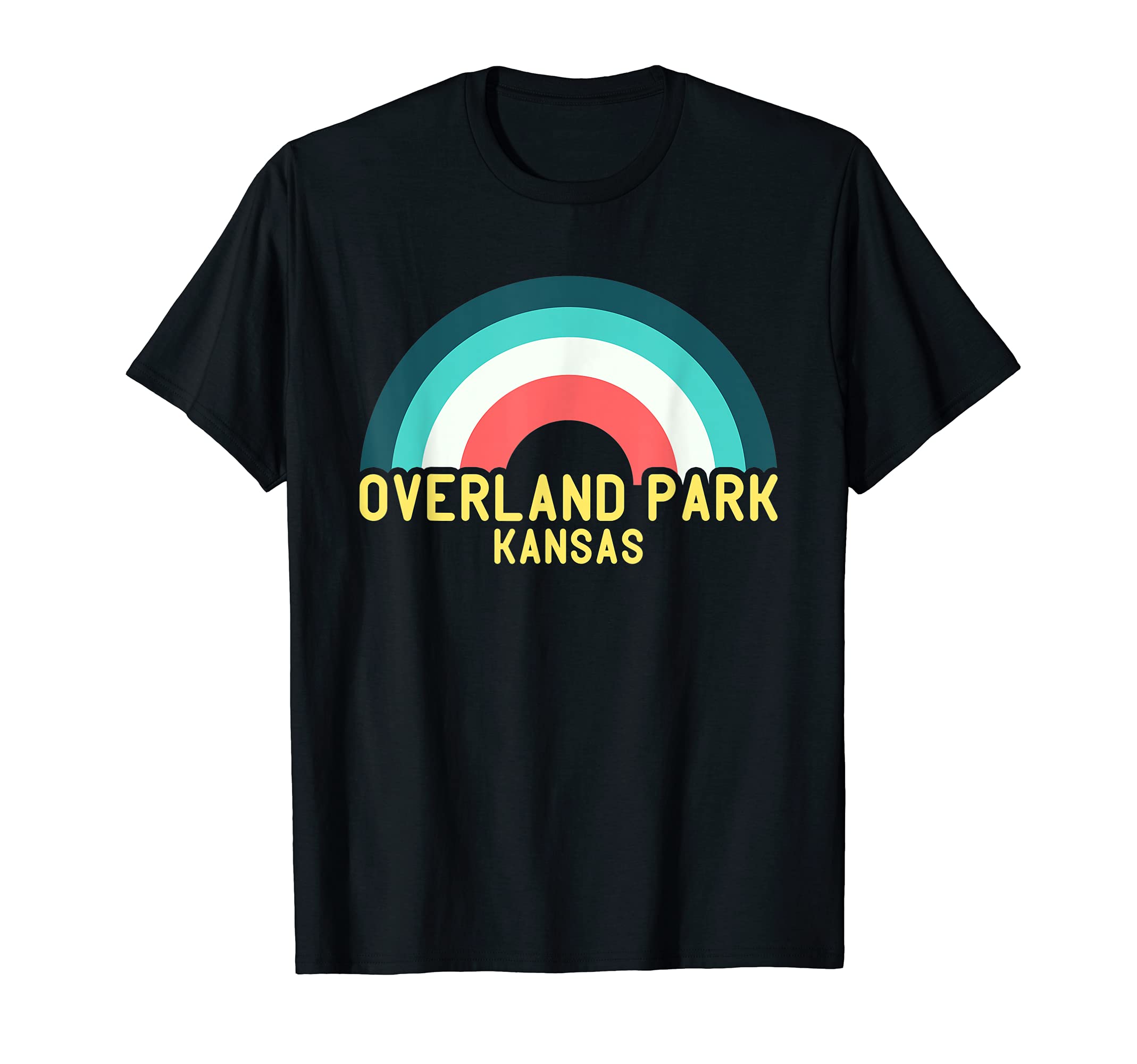 Overland Park Kansas Rainbow T-Shirt - Unique Graphic for Adults - T-Shirt, Sweatshirt, Hoodie