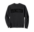 Princeton Tx Distressed Black Varsity Sweatshirt - Unique Graphic Unisex - T-Shirt, Sweatshirt, Hoodie