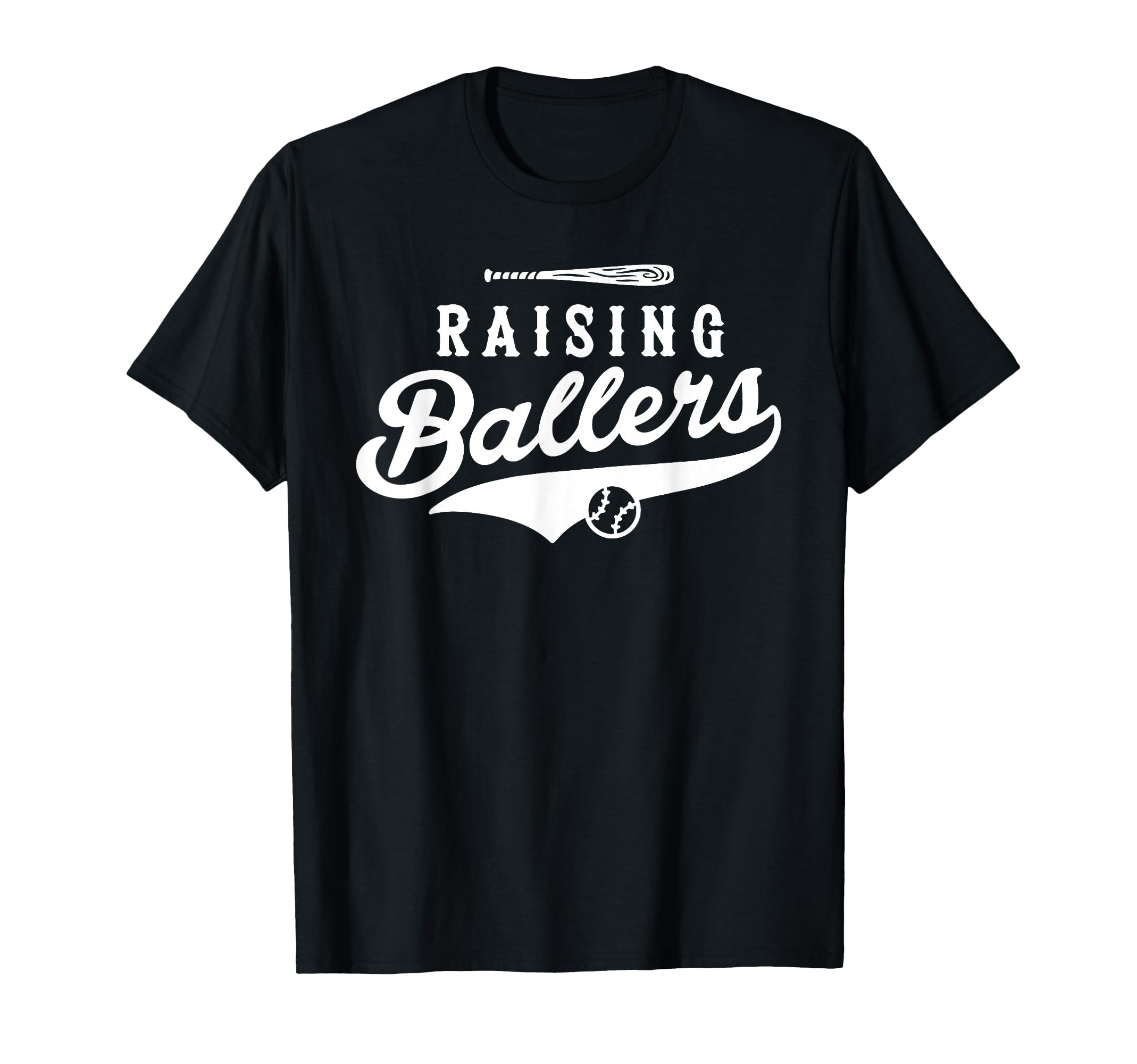 Raising Ballers Baseball Dad And Mom T-Shirt - Streetwear Style Unisex - T-Shirt, Sweatshirt, Hoodie