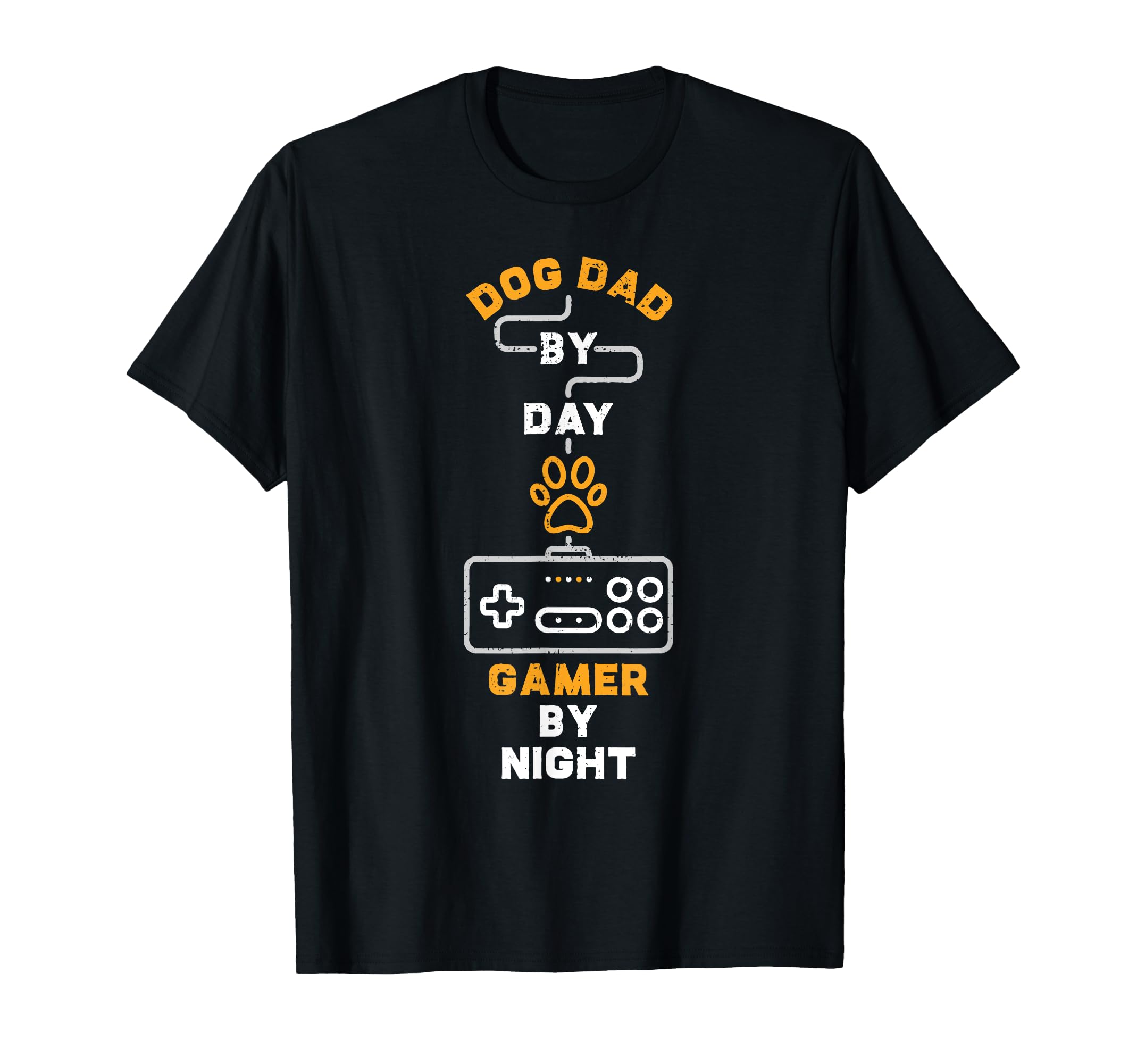 Dog Dad Day Gamer Night Gaming T-Shirt - Unique Graphic Men Women - T-Shirt, Sweatshirt, Hoodie