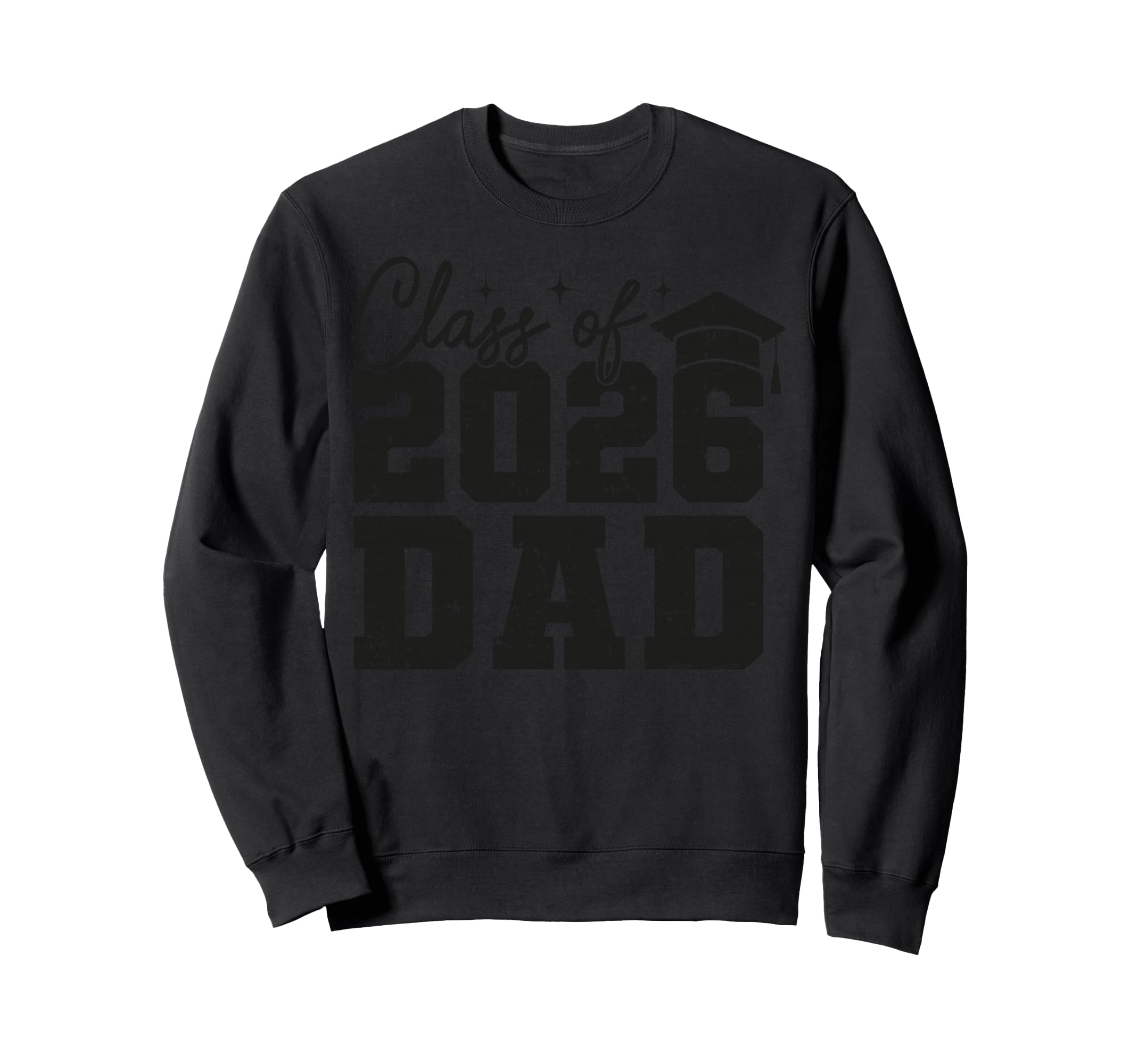 Senior Dad Class 2026 Baseball Sweatshirt - Minimalist Print for Adults - T-Shirt, Sweatshirt, Hoodie