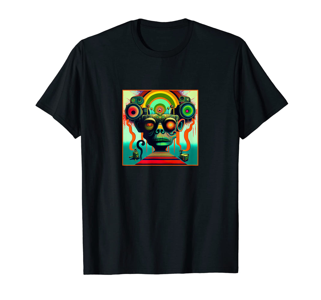 Music Speakers Trippy Psychedelic 60S T-Shirt - Graphic Print for Adults - T-Shirt, Sweatshirt, Hoodie