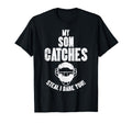 My Son Catches Baseball Catcher Funny T-Shirt - Graphic Print for Adults - T-Shirt, Sweatshirt, Hoodie