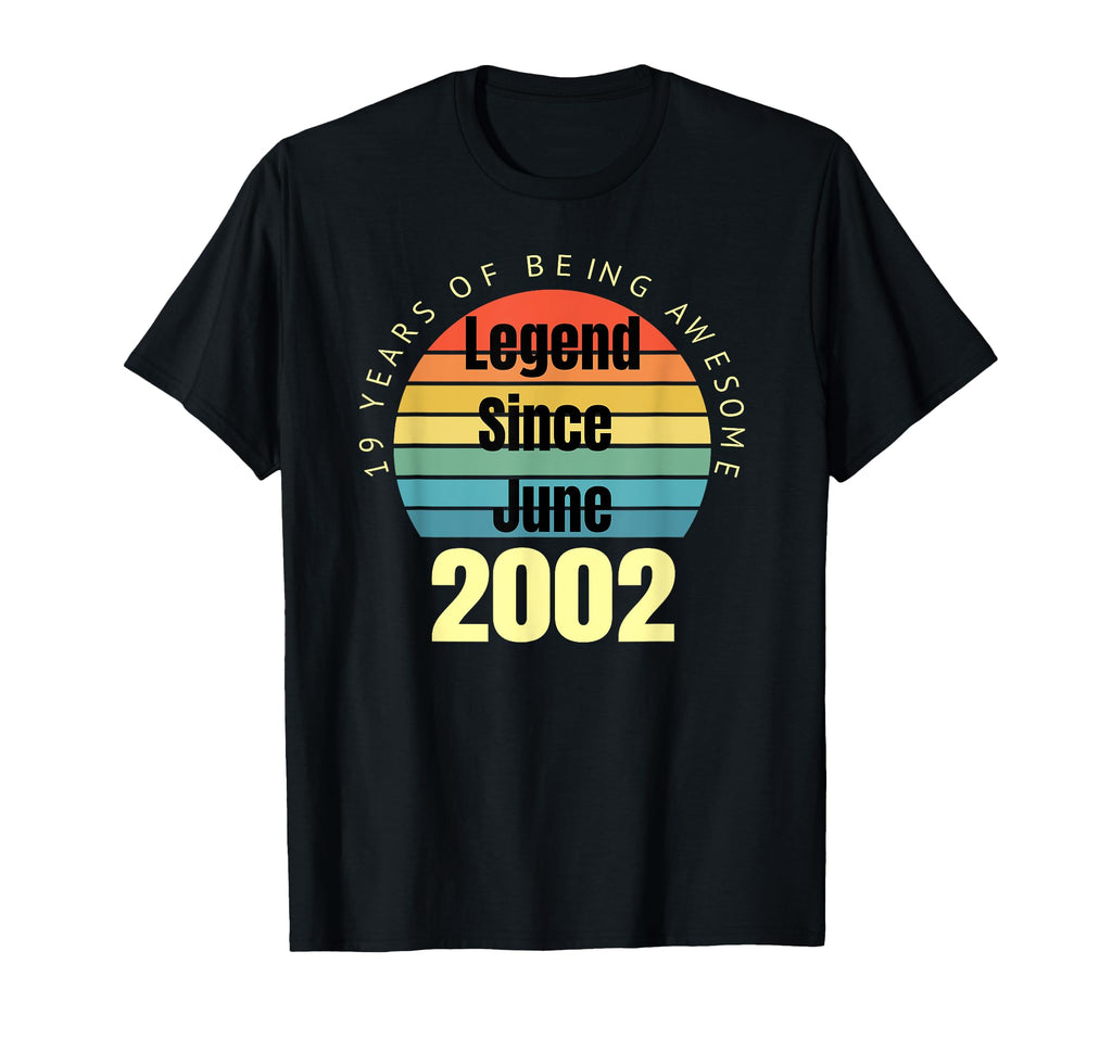 19Th Birthday Legend Since June T-Shirt - Casual Everyday Wear for Adults - T-Shirt, Sweatshirt, Hoodie