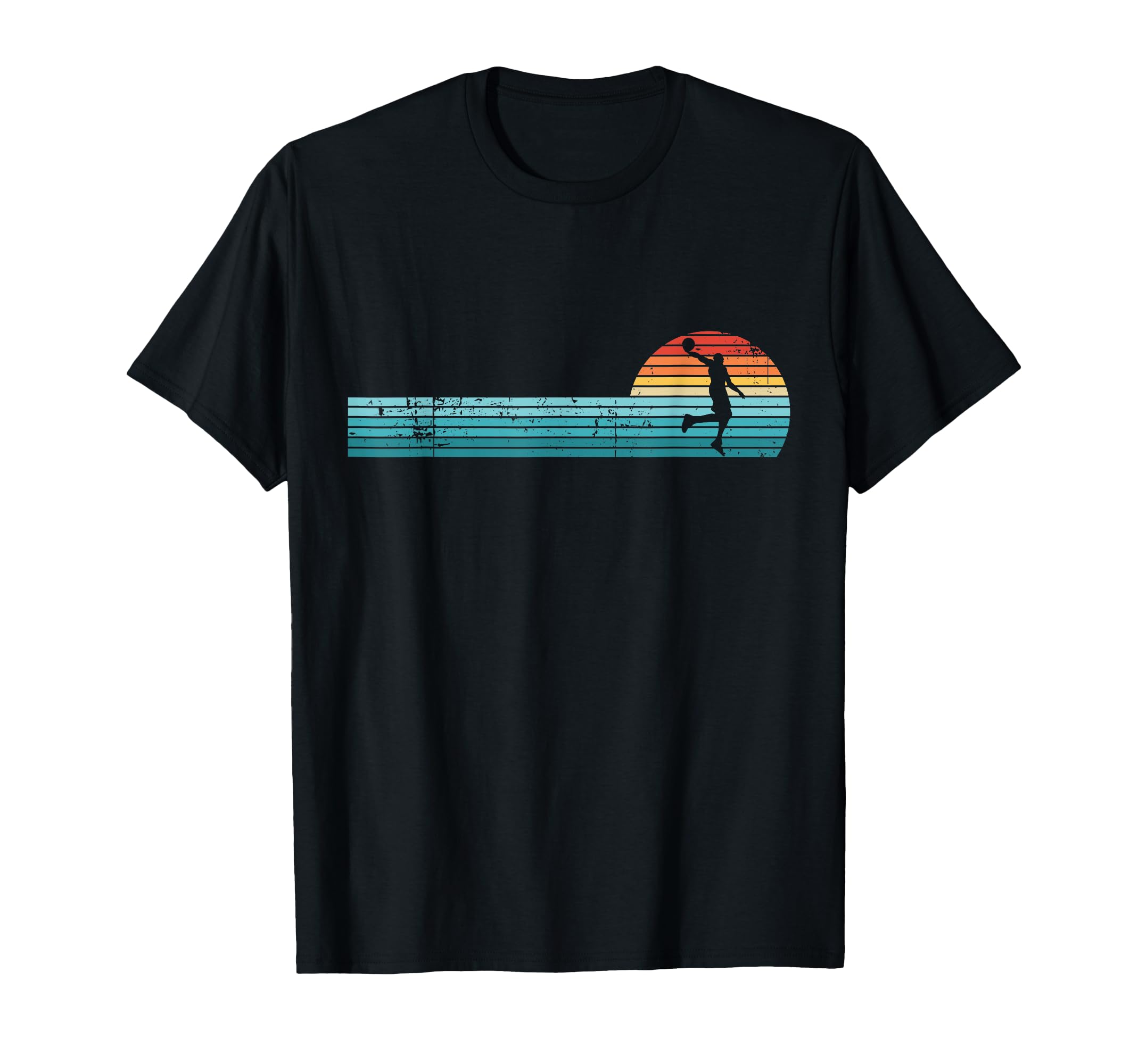 Basketball Sunset T-Shirt - Graphic Print Unisex - T-Shirt, Sweatshirt, Hoodie