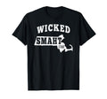 Wicked Smaht Boston Massachusetts Ma T-Shirt - Minimalist Print Men Women - T-Shirt, Sweatshirt, Hoodie