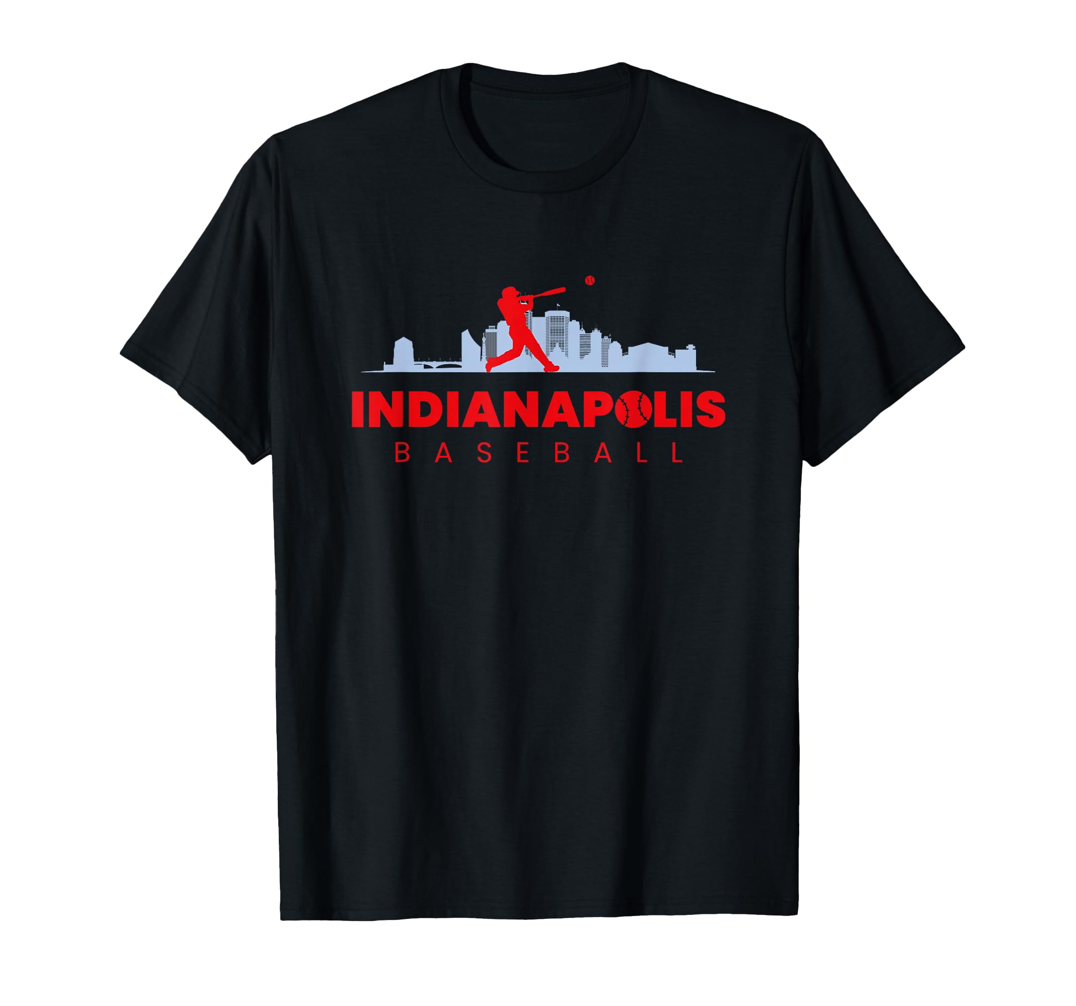 Indianapolis Baseball Minimal T-Shirt - Minimalist Print Men Women - T-Shirt, Sweatshirt, Hoodie