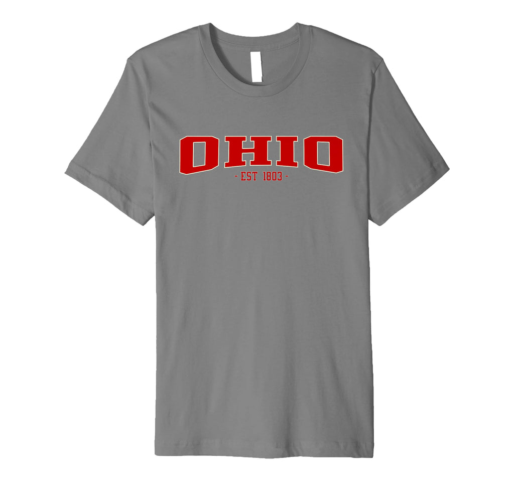 Oh Scarlet Varsity Ohio Fan T-Shirt - Unique Graphic Unisex - T-Shirt, Sweatshirt, Hoodie