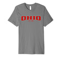 Oh Scarlet Varsity Ohio Fan T-Shirt - Unique Graphic Unisex - T-Shirt, Sweatshirt, Hoodie