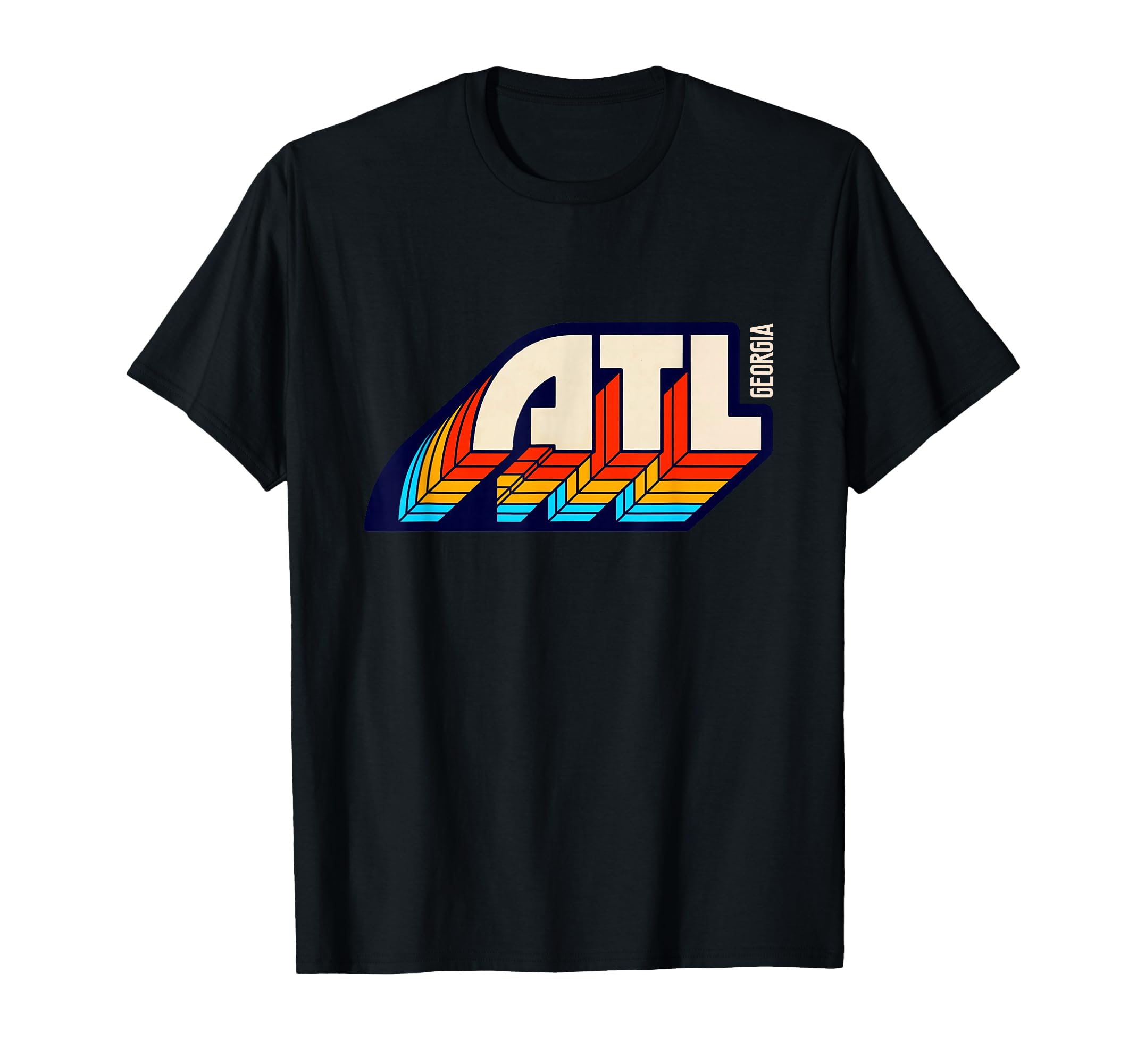 Atlanta Georgia Atl 1970S 1980S T-Shirt - Fun Novelty Design for Adults - T-Shirt, Sweatshirt, Hoodie