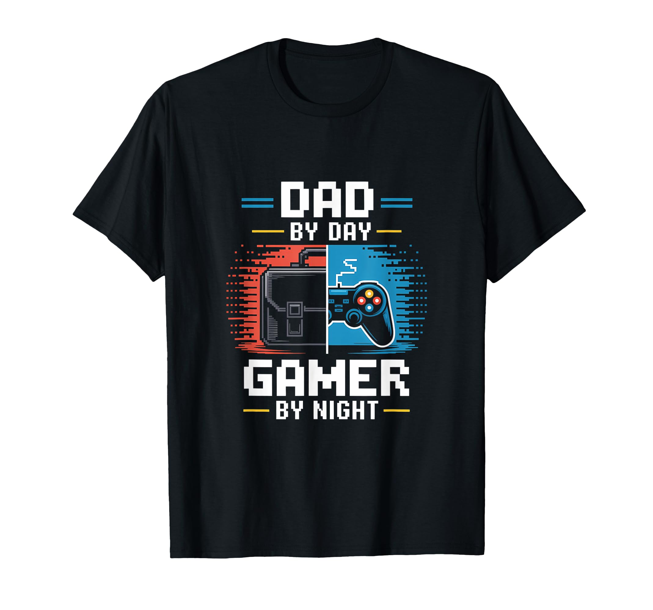 Dad Day Gamer Night Fathers Day Dad T-Shirt - Custom Art Print for Adults - T-Shirt, Sweatshirt, Hoodie