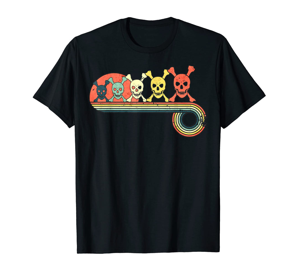 Skull Bones Sunset Rainbow T-Shirt - Custom Art Print Men Women - T-Shirt, Sweatshirt, Hoodie