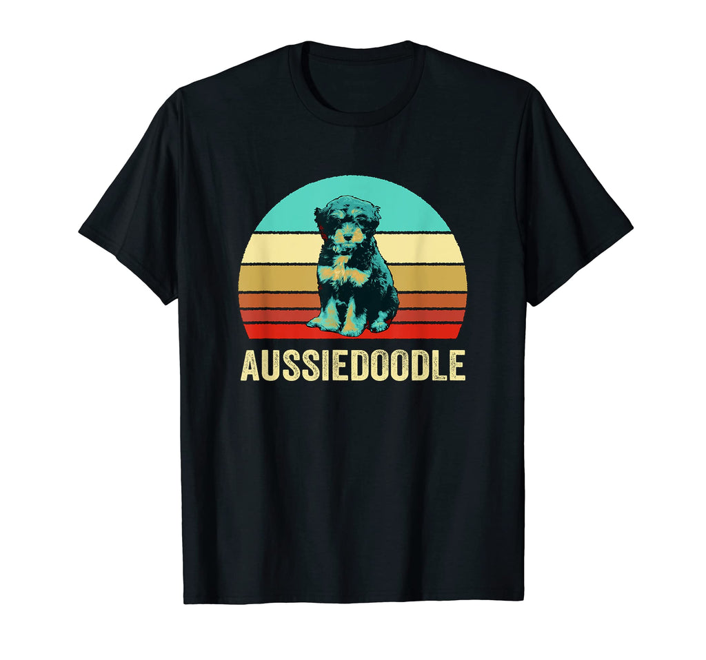 Sunset Aussiedoodle T-Shirt - Minimalist Print Men Women - T-Shirt, Sweatshirt, Hoodie