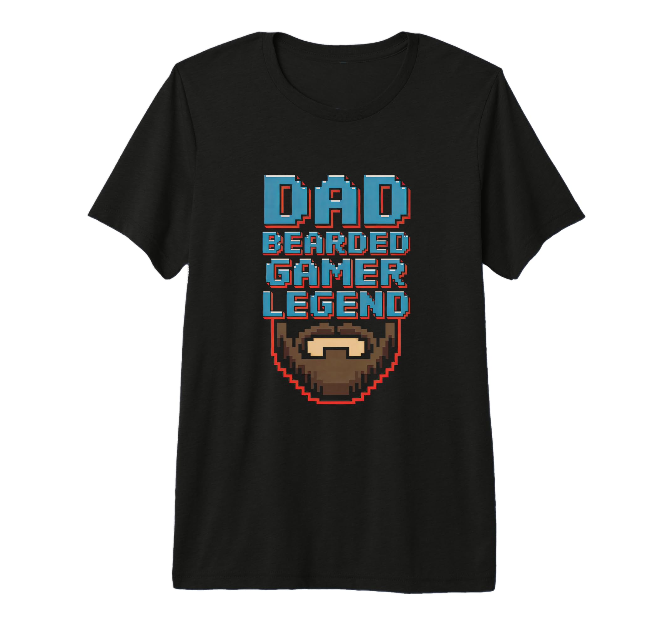 Mens Funny Bearded Gamer Dad Gaming Dad T-Shirt - Unique Graphic Unisex - T-Shirt, Sweatshirt, Hoodie