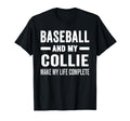 Baseball And My Collie Mama Dog Lover T-Shirt - Unique Graphic for Adults - T-Shirt, Sweatshirt, Hoodie