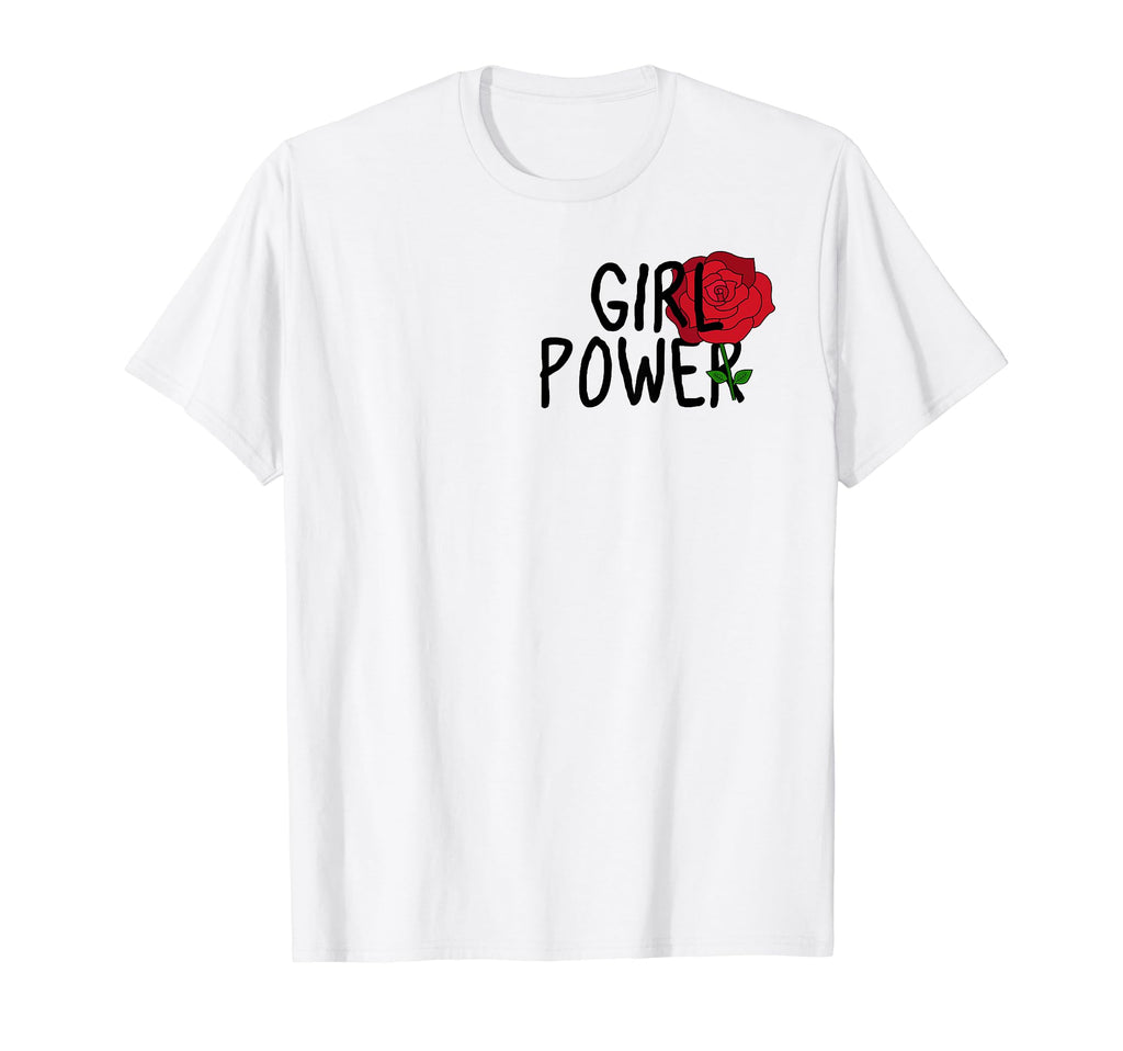 Power Gift Rose Flower Strong Female T-Shirt - Minimalist Print for Adults - T-Shirt, Sweatshirt, Hoodie