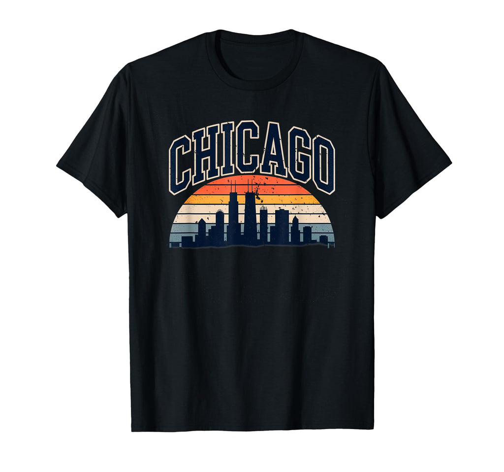 Chicago Skyline Urban Cityscape T-Shirt - Minimalist Print for Adults - T-Shirt, Sweatshirt, Hoodie
