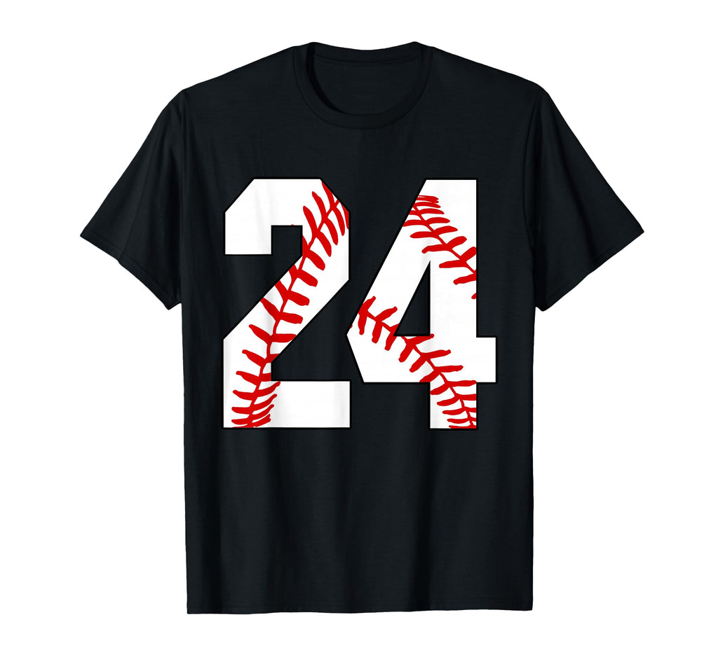 24 Baseball Lover Twenty Four Player T-Shirt - Minimalist Print for Adults - T-Shirt, Sweatshirt, Hoodie