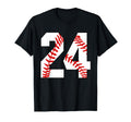 24 Baseball Lover Twenty Four Player T-Shirt - Minimalist Print for Adults - T-Shirt, Sweatshirt, Hoodie