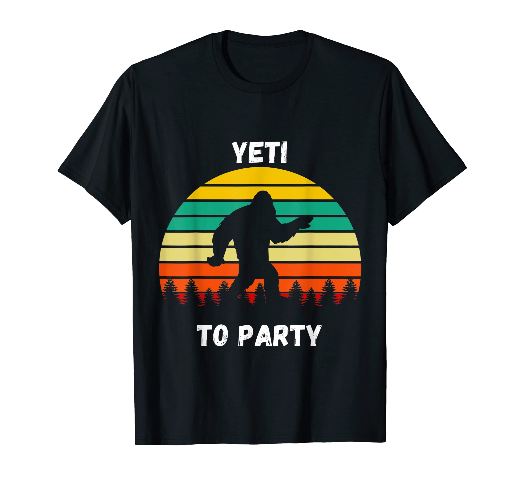 Funny Yeti To Party Ready Sunset T-Shirt - Aesthetic Graphic Unisex - T-Shirt, Sweatshirt, Hoodie