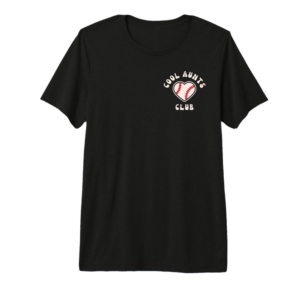 Aunts Club Funny Baseball Auntie T-Shirt - Minimalist Print for Adults - T-Shirt, Sweatshirt, Hoodie