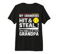 Mens Baseball Grandpa Grandfather T-Shirt - Custom Art Print Men Women - T-Shirt, Sweatshirt, Hoodie