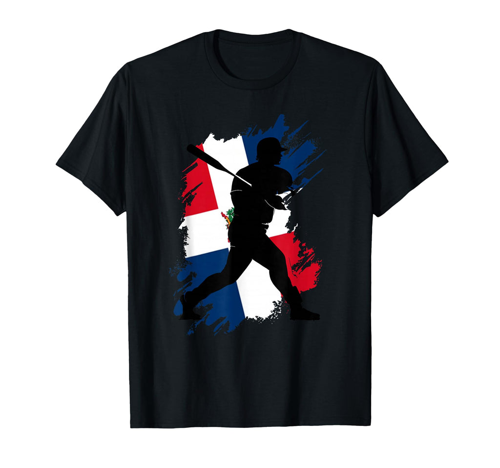 Dominican Republic Flag Baseball T-Shirt - Fun Novelty Design Unisex - T-Shirt, Sweatshirt, Hoodie