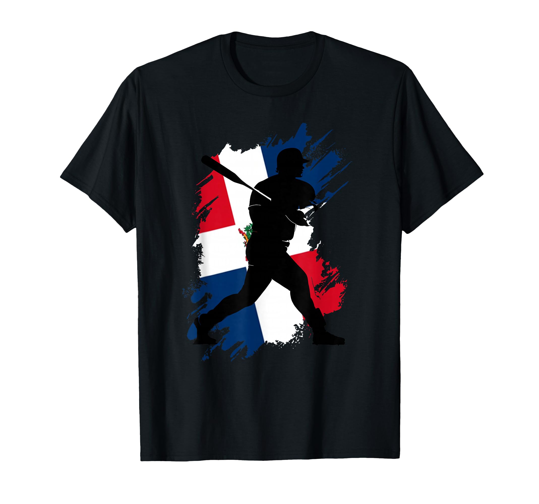 Dominican Republic Flag Baseball T-Shirt - Fun Novelty Design Unisex - T-Shirt, Sweatshirt, Hoodie