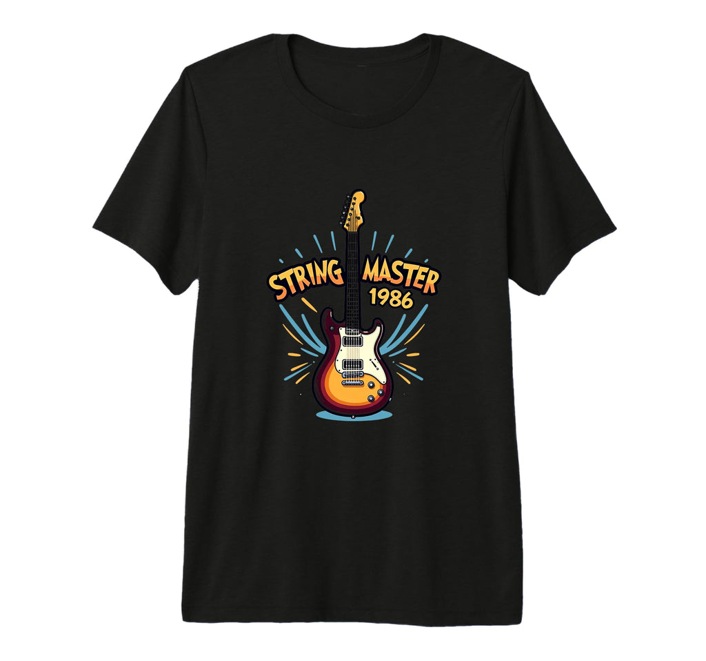 Guitar Music Lover Rock 1986 Tri Blend T-Shirt - Fun Novelty Design Unisex - T-Shirt, Sweatshirt, Hoodie