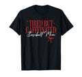 Tired But Caffeinated Baseball Mom T-Shirt - Novelty Apparel Unisex - T-Shirt, Sweatshirt, Hoodie